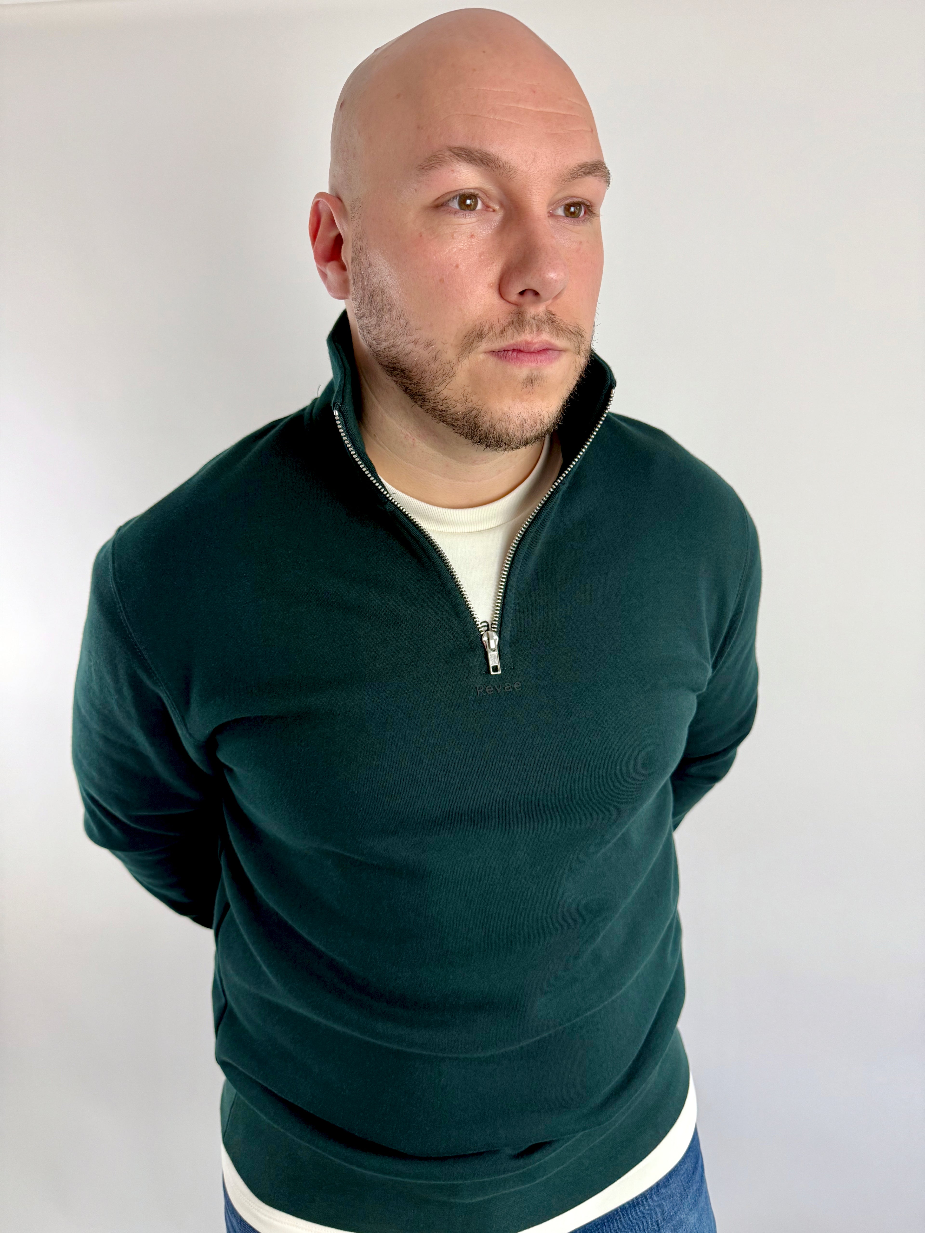 Mens Half Zip Sweatshirt