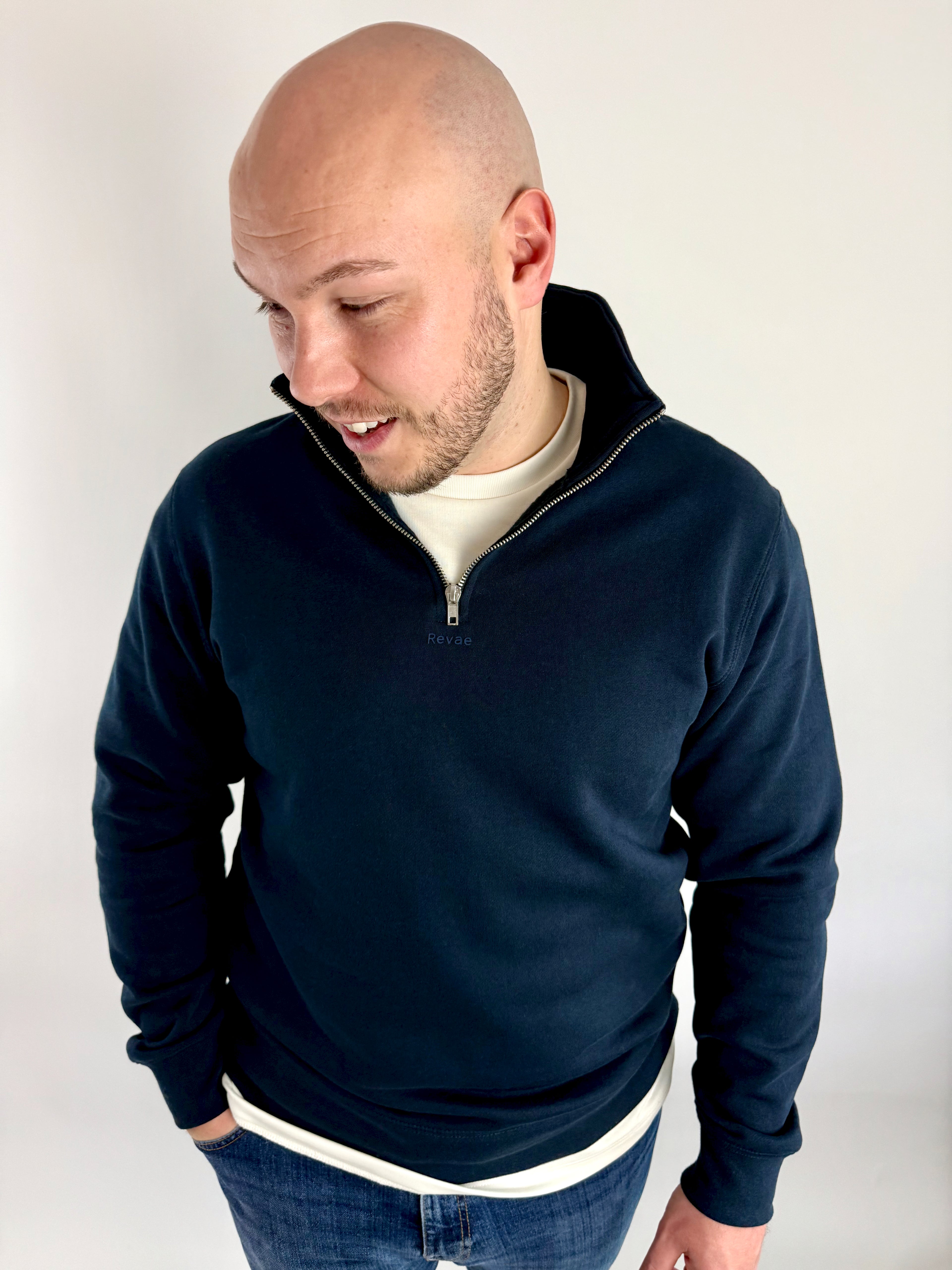 Mens Half Zip Sweatshirt